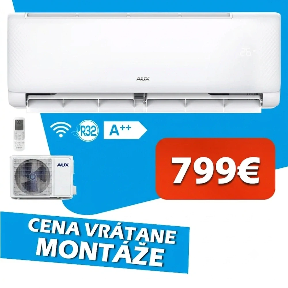 Nástenná klimatizácia AUX Q-Smart Eco AUX-12QG R32 3,5kW s WiFi
