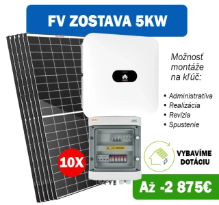 Fotovoltická zostava 5000W 